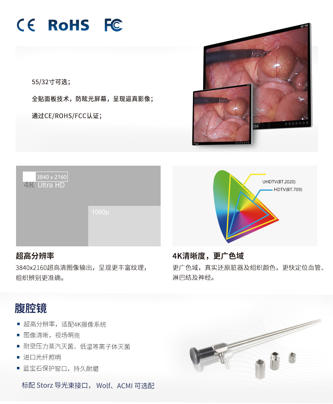 4K医用内窥镜摄像系统 YKD-9210
